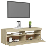 Thumbnail for TV-Schrank mit LED-Leuchten Sonoma-Eiche 120x35x40 cm
