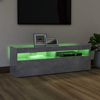 Thumbnail for TV-Schrank mit LED-Leuchten Betongrau 120x35x40 cm