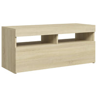 Thumbnail for TV-Schrank mit LED-Leuchten Sonoma-Eiche 90x35x40 cm