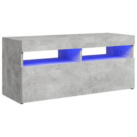 Thumbnail for TV-Schrank mit LED-Leuchten Betongrau 90x35x40 cm