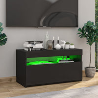 Thumbnail for TV-Schrank mit LED-Leuchten Schwarz 75x35x40 cm