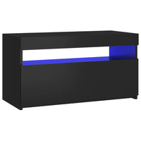 Thumbnail for TV-Schrank mit LED-Leuchten Schwarz 75x35x40 cm
