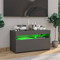 Thumbnail for TV-Schrank mit LED-Leuchten Grau 75x35x40 cm