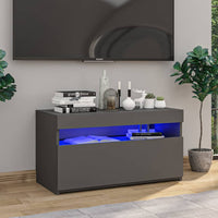 Thumbnail for TV-Schrank mit LED-Leuchten Grau 75x35x40 cm