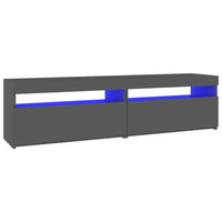 Thumbnail for TV-Schränke 2 Stk. mit LED-Leuchten Grau 75x35x40 cm