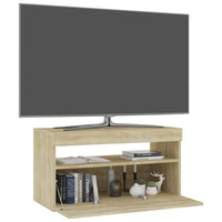 Thumbnail for TV-Schrank mit LED-Leuchten Sonoma-Eiche 75x35x40 cm