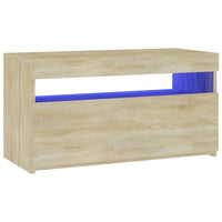 Thumbnail for TV-Schrank mit LED-Leuchten Sonoma-Eiche 75x35x40 cm