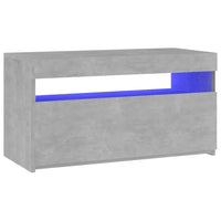 Thumbnail for TV-Schrank mit LED-Leuchten Betongrau 75x35x40 cm
