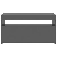 Thumbnail for TV-Schrank mit LED-Leuchten Hochglanz-Grau 75x35x40 cm