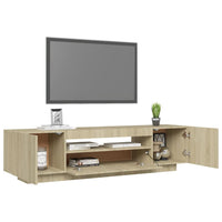 Thumbnail for TV-Schrank mit LED-Leuchten Sonoma-Eiche 160x35x40 cm