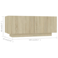 Thumbnail for TV-Schrank Sonoma-Eiche 100x35x40 cm Holzwerkstoff