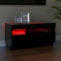 Thumbnail for TV-Schrank mit LED-Leuchten Schwarz 80x35x40 cm