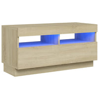 Thumbnail for TV-Schrank mit LED-Leuchten Sonoma-Eiche 80x35x40 cm