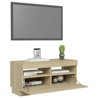 Thumbnail for TV-Schrank mit LED-Leuchten Sonoma-Eiche 80x35x40 cm