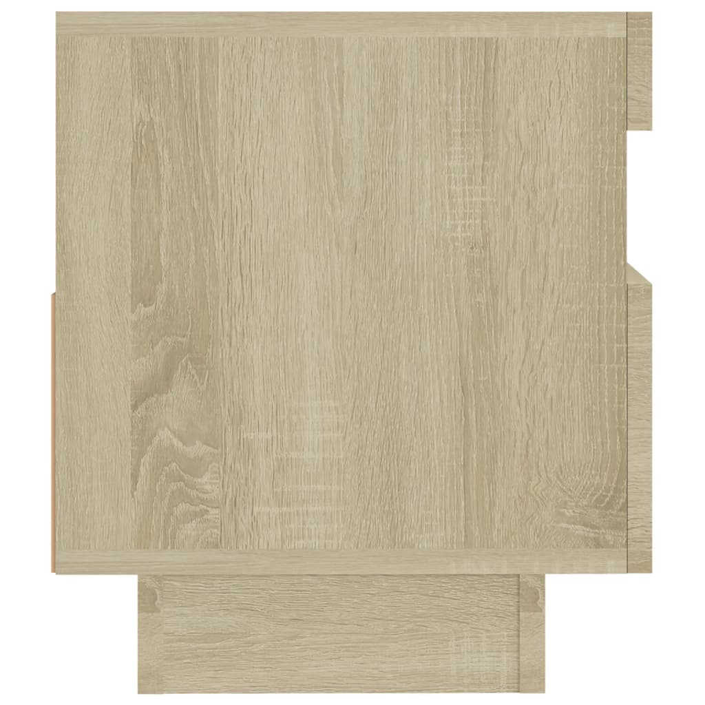 TV-Schrank mit LED-Leuchten Sonoma-Eiche 80x35x40 cm