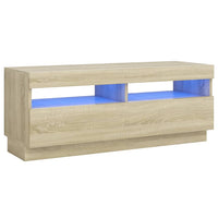 Thumbnail for TV-Schrank mit LED-Leuchten Sonoma-Eiche 100x35x40 cm