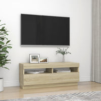 Thumbnail for TV-Schrank mit LED-Leuchten Sonoma-Eiche 100x35x40 cm