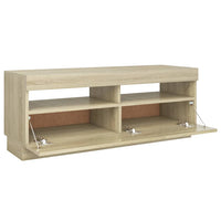 Thumbnail for TV-Schrank mit LED-Leuchten Sonoma-Eiche 100x35x40 cm