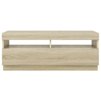 Thumbnail for TV-Schrank mit LED-Leuchten Sonoma-Eiche 100x35x40 cm