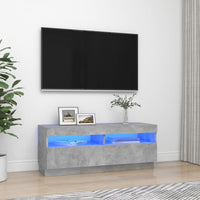 Thumbnail for TV-Schrank mit LED-Leuchten Betongrau 100x35x40 cm