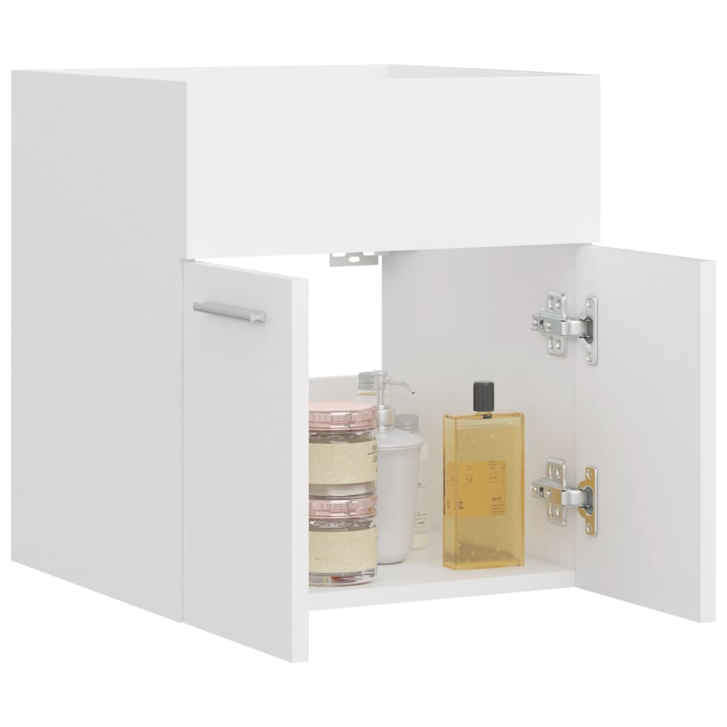 Waschbeckenunterschrank Weiß 41x38,5x46 cm Holzwerkstoff