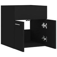 Thumbnail for Waschbeckenunterschrank Schwarz 41x38,5x46 cm Holzwerkstoff