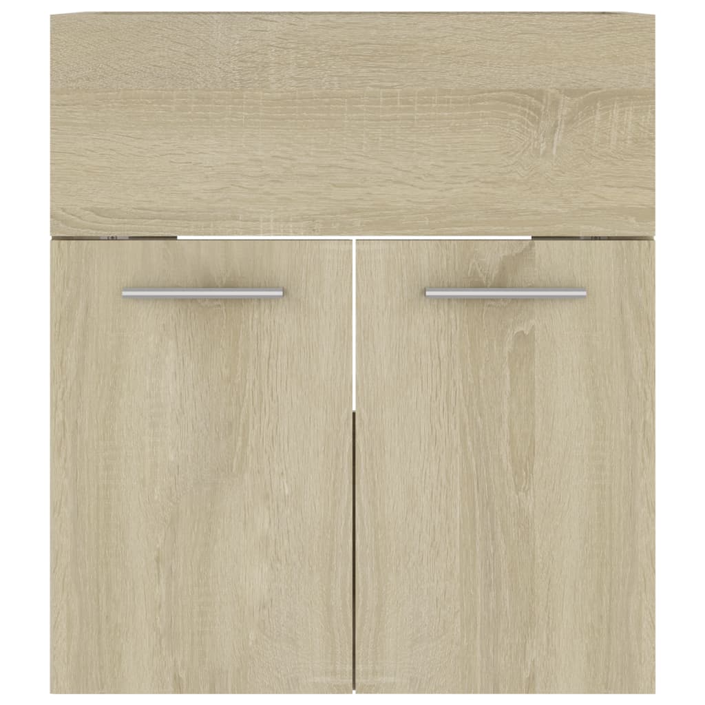 Waschbeckenunterschrank Sonoma-Eiche 41x38,5x46cm Holzwerkstoff