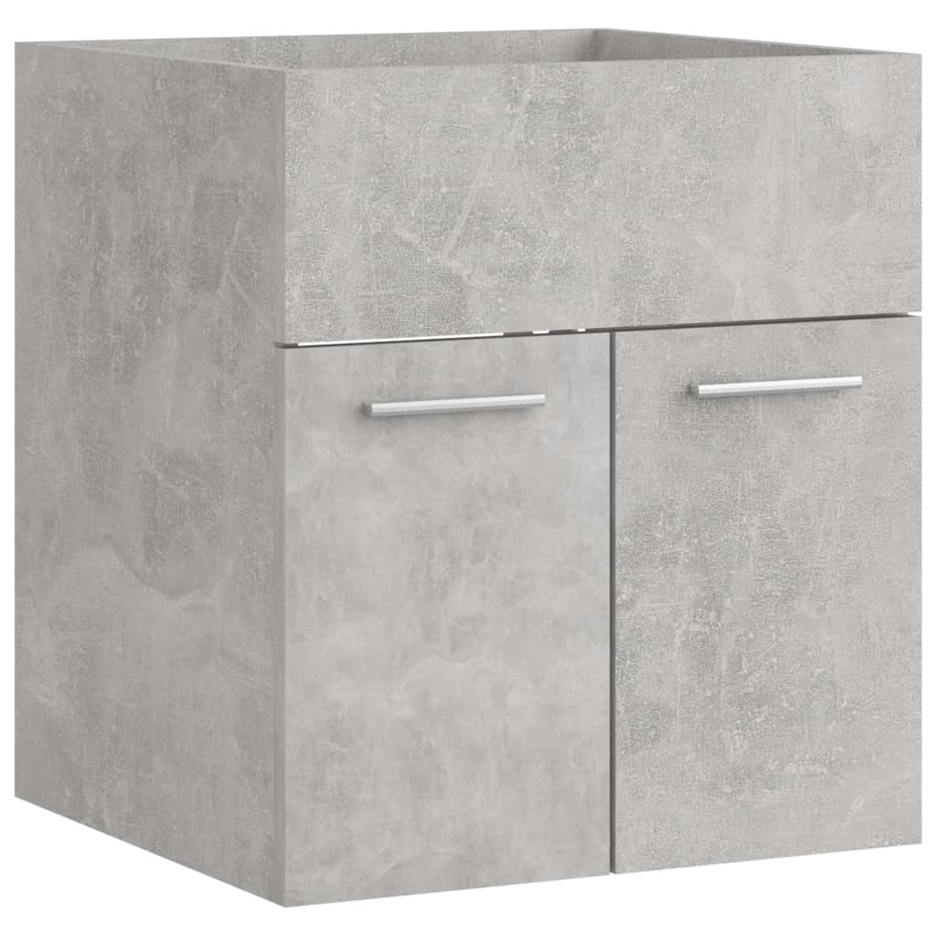 Waschbeckenunterschrank Betongrau 41x38,5x46 cm Holzwerkstoff