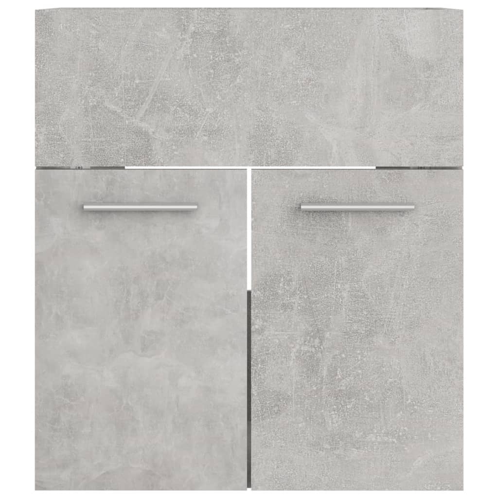 Waschbeckenunterschrank Betongrau 41x38,5x46 cm Holzwerkstoff