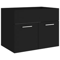 Thumbnail for Waschbeckenunterschrank Schwarz 60x38,5x46 cm Holzwerkstoff