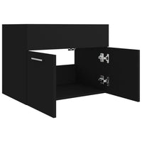 Thumbnail for Waschbeckenunterschrank Schwarz 60x38,5x46 cm Holzwerkstoff