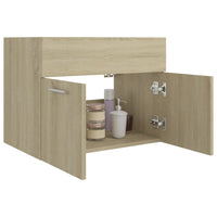 Thumbnail for Waschbeckenunterschrank Sonoma-Eiche 60x38,5x46cm Holzwerkstoff