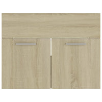 Thumbnail for Waschbeckenunterschrank Sonoma-Eiche 60x38,5x46cm Holzwerkstoff
