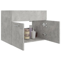 Thumbnail for Waschbeckenunterschrank Betongrau 60x38,5x46 cm Holzwerkstoff
