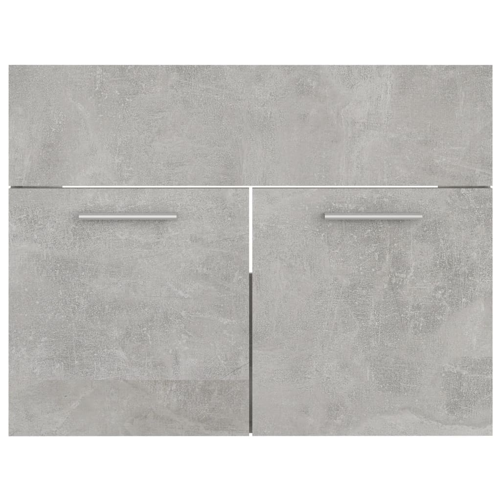 Waschbeckenunterschrank Betongrau 60x38,5x46 cm Holzwerkstoff