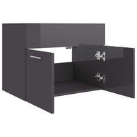 Thumbnail for Waschbeckenunterschrank Hochglanz-Grau 60x38,5x46cm