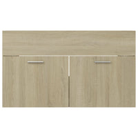 Thumbnail for Waschbeckenunterschrank Sonoma-Eiche 80x38,5x46cm Holzwerkstoff
