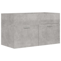 Thumbnail for Waschbeckenunterschrank Betongrau 80x38,5x46 cm Holzwerkstoff