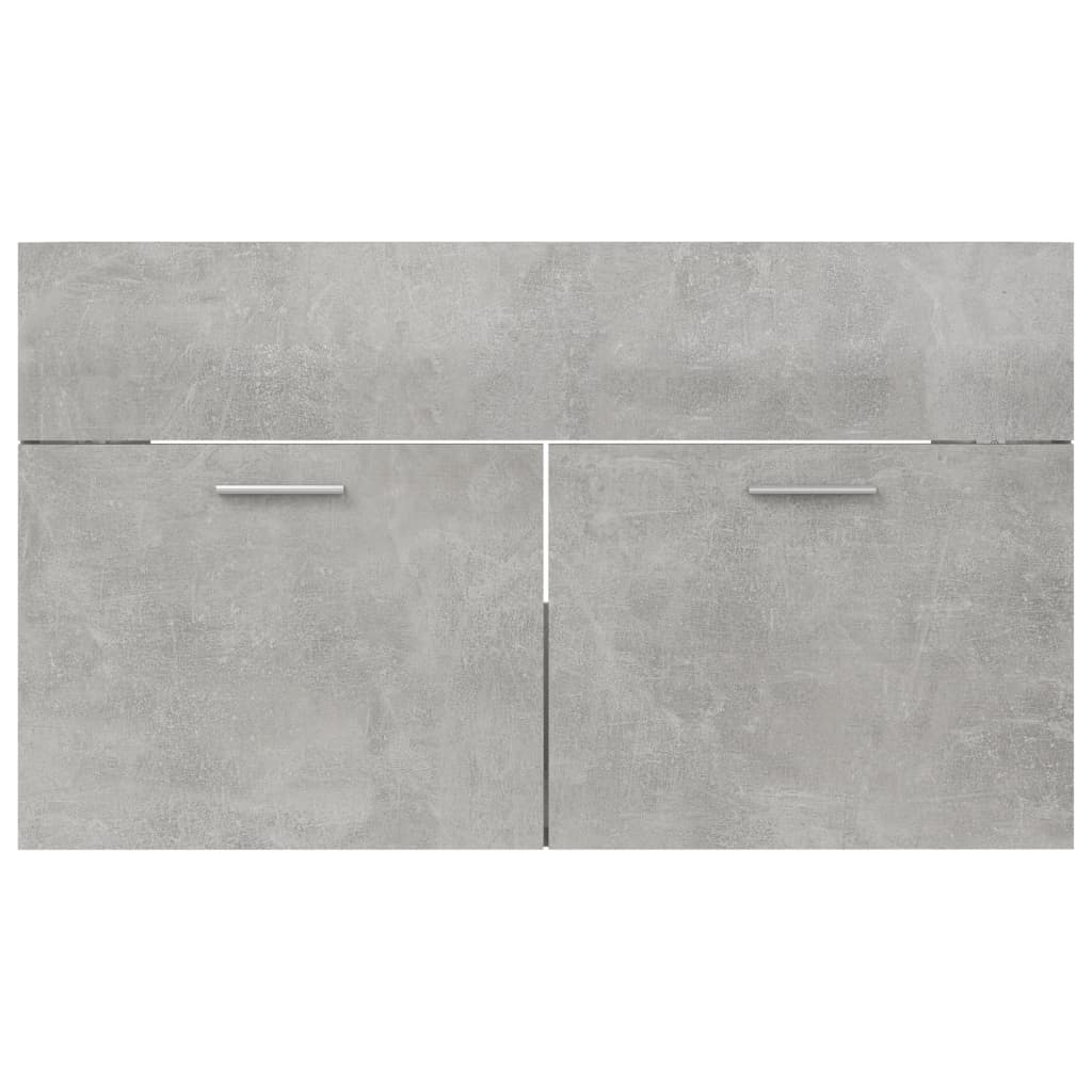 Waschbeckenunterschrank Betongrau 80x38,5x46 cm Holzwerkstoff