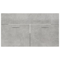 Thumbnail for Waschbeckenunterschrank Betongrau 80x38,5x46 cm Holzwerkstoff