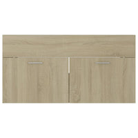 Thumbnail for Waschbeckenunterschrank Sonoma-Eiche 90x38,5x46cm Holzwerkstoff