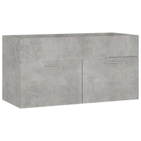 Thumbnail for Waschbeckenunterschrank Betongrau 90x38,5x46 cm Holzwerkstoff
