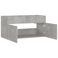 Thumbnail for Waschbeckenunterschrank Betongrau 90x38,5x46 cm Holzwerkstoff