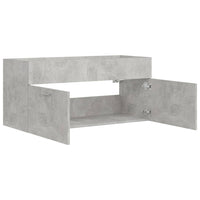 Thumbnail for Waschbeckenunterschrank Betongrau 100x38,5x46 cm Holzwerkstoff