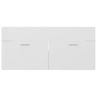 Thumbnail for Waschbeckenunterschrank Hochglanz-Weiß 100x38,5x46 cm