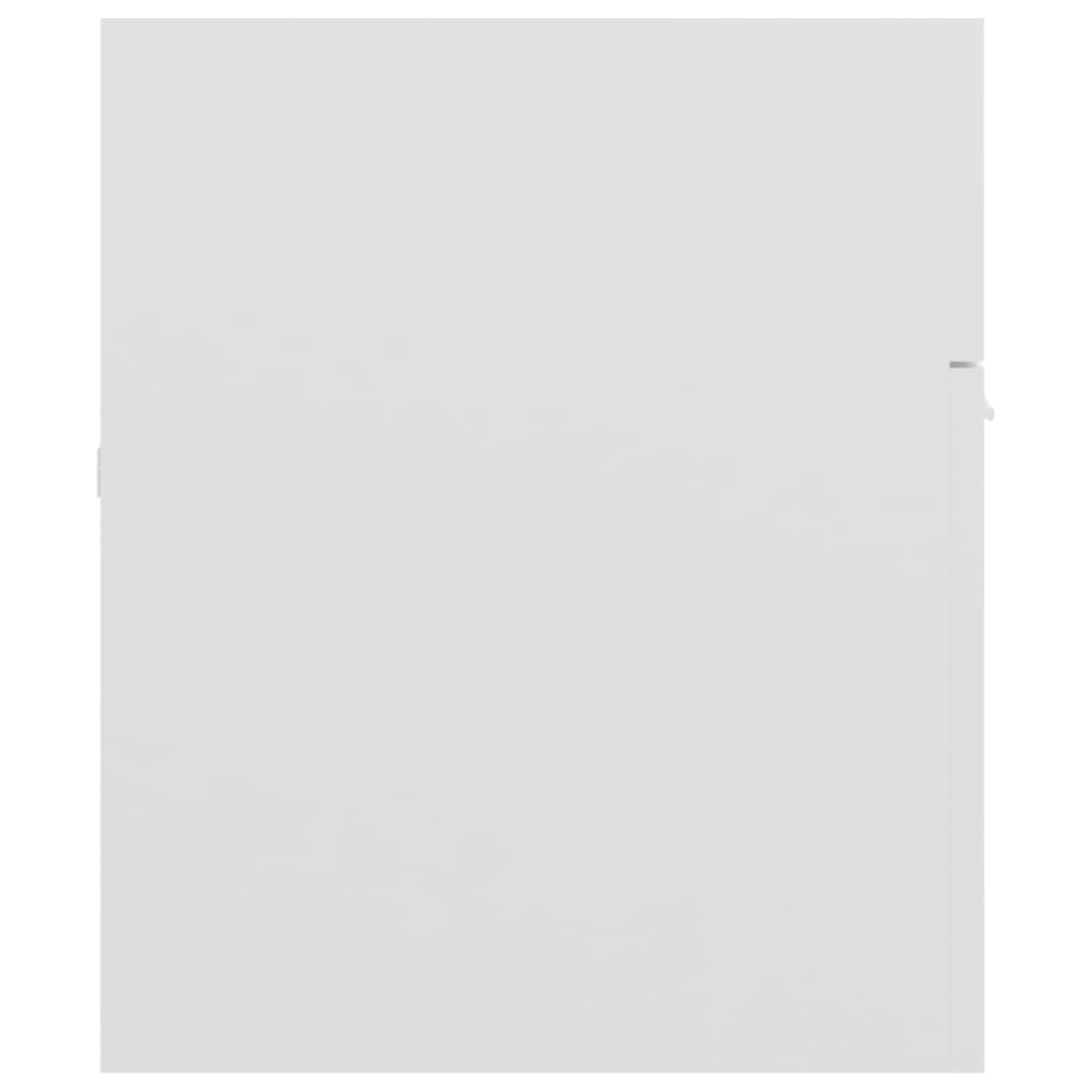 Waschbeckenunterschrank Hochglanz-Weiß 100x38,5x46 cm
