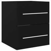 Thumbnail for Waschbeckenunterschrank Schwarz 41x38,5x48 cm Holzwerkstoff