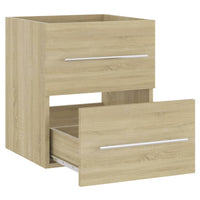 Thumbnail for Waschbeckenunterschrank Sonoma-Eiche 41x38,5x48cm Holzwerkstoff