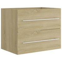 Thumbnail for Waschbeckenunterschrank Sonoma-Eiche 60x38,5x48cm Holzwerkstoff