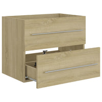 Thumbnail for Waschbeckenunterschrank Sonoma-Eiche 60x38,5x48cm Holzwerkstoff